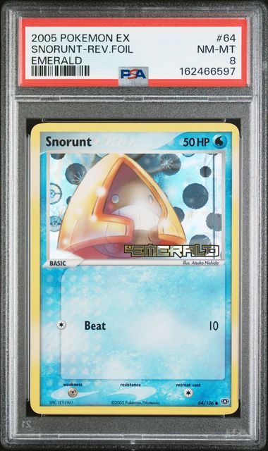 PSA 2005 POKEMON EX EMERALD #64 SNORUNT-REV.FOIL - 8