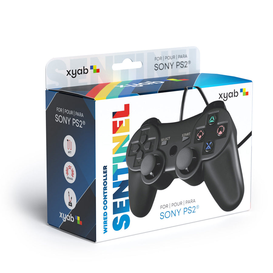 SENTINEL Wired Controller - Black - Retail, For PS2®