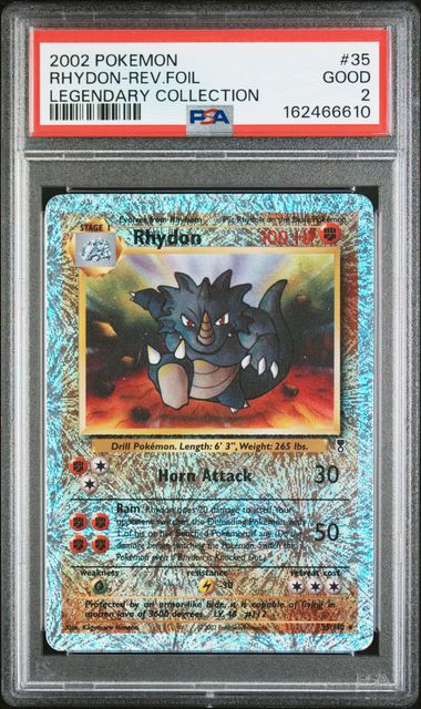 PSA 2002 POKEMON LEGENDARY COLLECTION #35 RHYDON-REV.FOIL