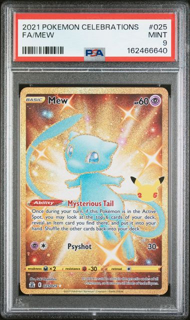 PSA 2021 POKEMON CELEBRATIONS #025 FA/MEW - 9